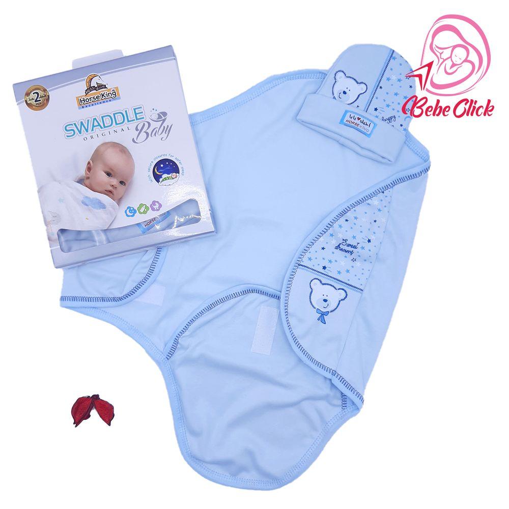 Swaddle & bonnet Horse King